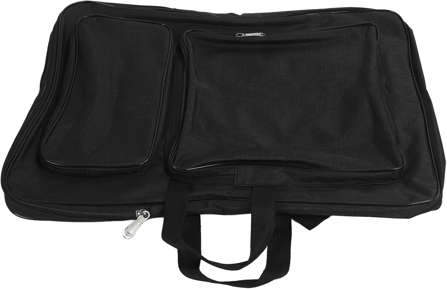 HEEPDD Art Portfolio Tote Bag, Design, Large Capacity Art Supplies Storage for Kids and Artists, Adjustable Strap for Comfort Portfolio Tote Bag, Nylon Nan Supplies (Black)