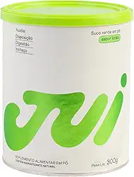 Jui Suco Verde em Pó Sabor Limão 30 Doses, Vegano, 100% Natural, Sem Lactose, Sem Glúten, Sem Açúcar, Para Inchaço e Saúde Intestinal
