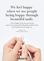 Vista 8 de ohora Semi Cured Gel Nail Strips (N Cream Maple) - Red, Solid, Works with Any UV/LED Lamps, Salon-Quality, Long Lasting, Easy to Apply & Remove