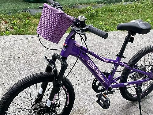ZUKKA Kids Mini Bike Basket Front Bikes Basket for Children Handlebar Scoooter BMX MTB Bicycle in Purple, standard size - Image 3