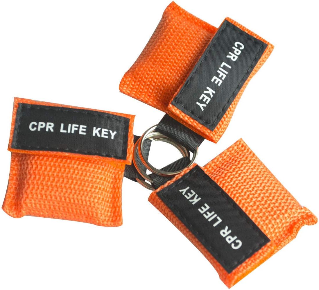 100PCS/Pack CPR Life Key CPR Emergency Kit CPR Face Shields