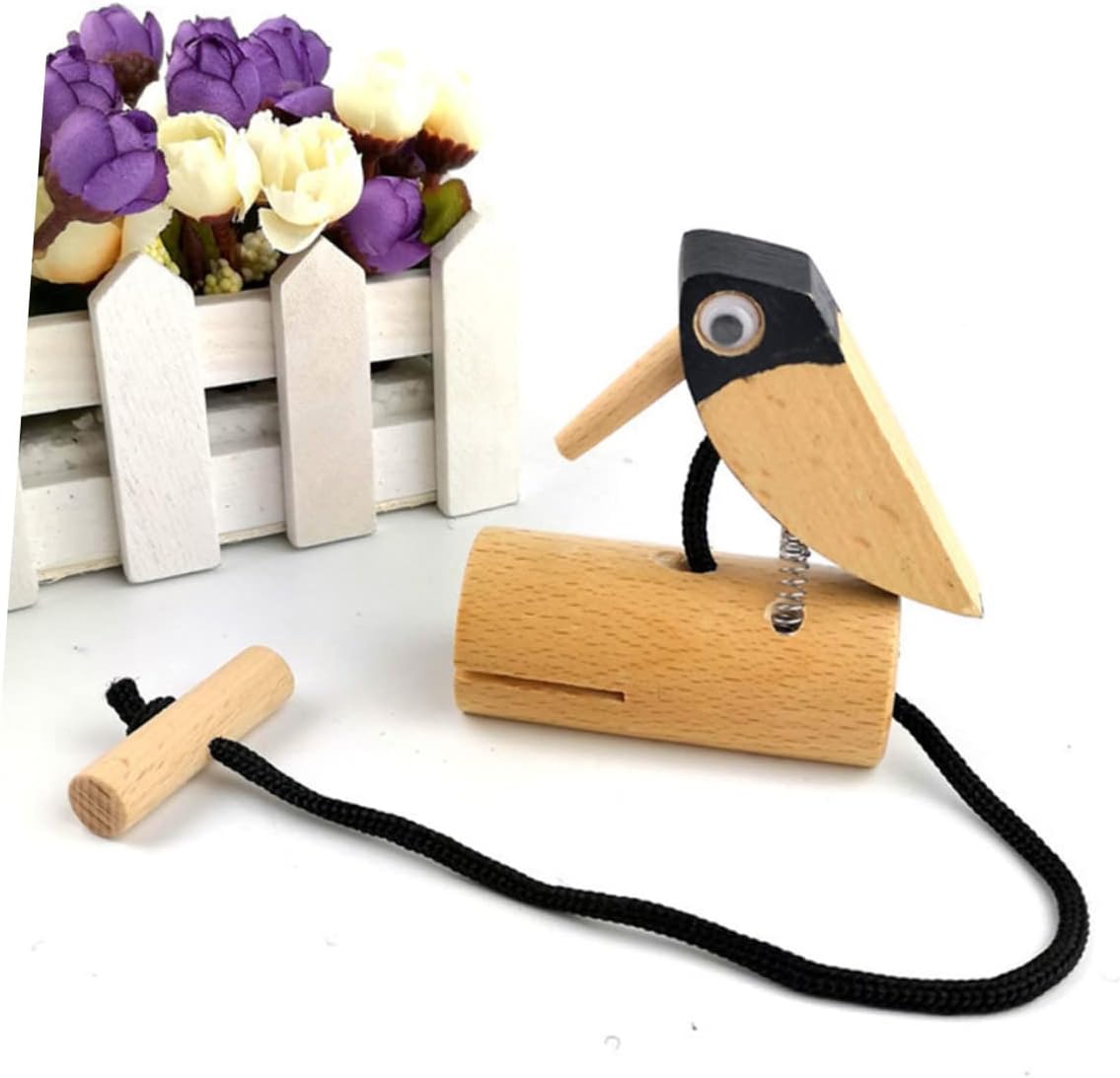POPETPOP 4pcs Percussion Toy for Boys and Girls Boys and Girls Toys Eco-Friendly Wooden Doorbell for Classroom
