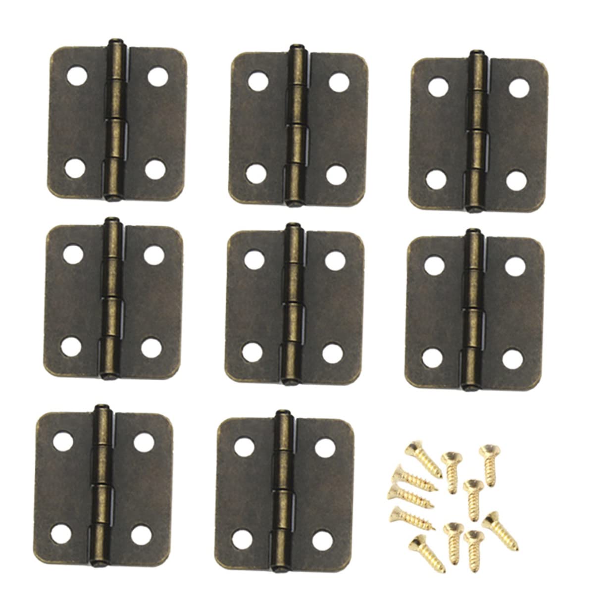 Mipcase 250pcs Mini Hinge Accessories Iron Spring Hinges for Jewelry Boxes Smooth Closing Action Easy Installation
