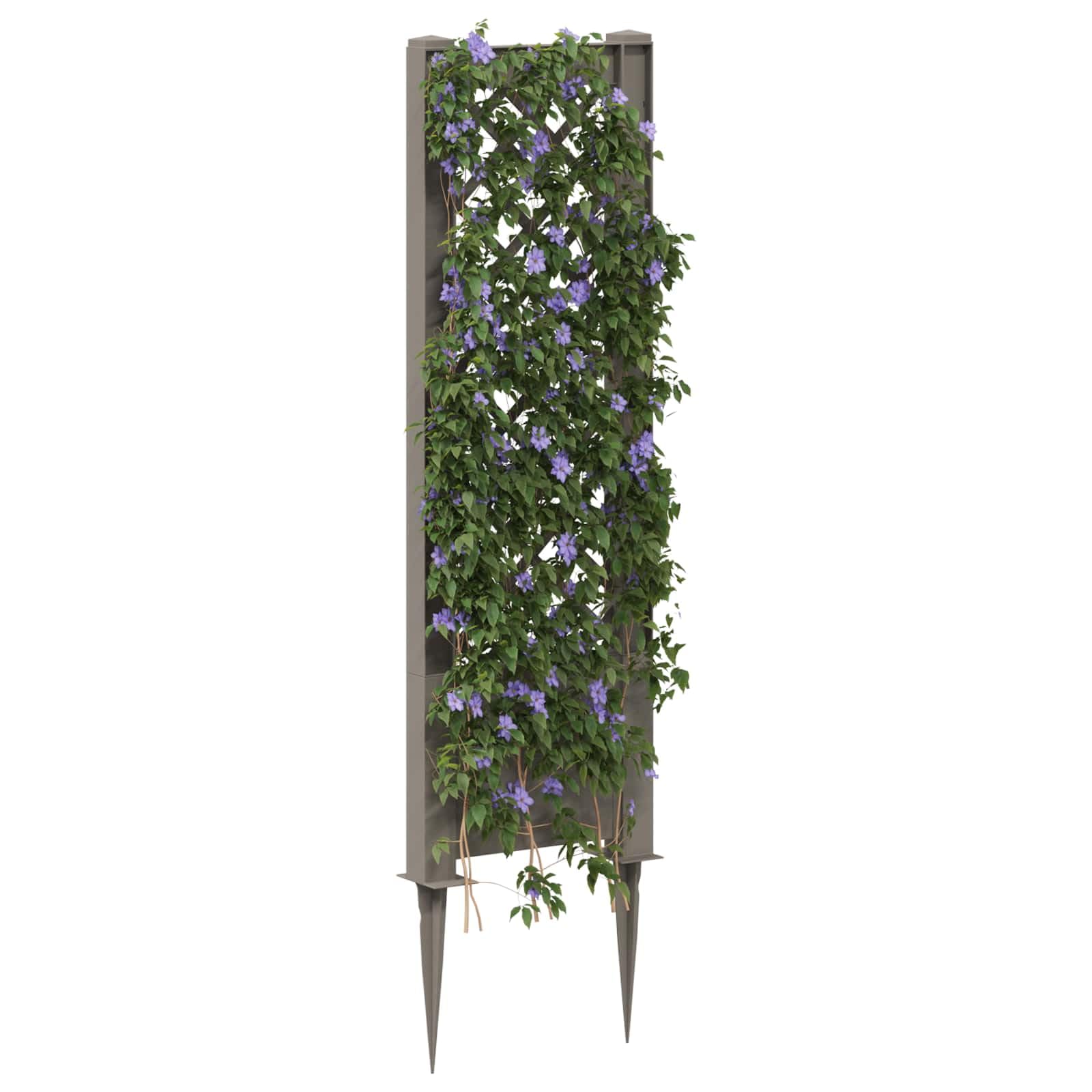 vidaXL Trellis z gwoździem PP Szary