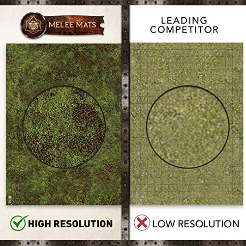Melee Mats Battle Game Mat - 48x72 - Dungeons Tabletop Dragons Dice Role Playing Map - Wargaming RPG Warfare 40k Flames War - Reusable Miniature Figure Board Games - Warhammer Gaming Vinyl Mat - Thumbnail 7