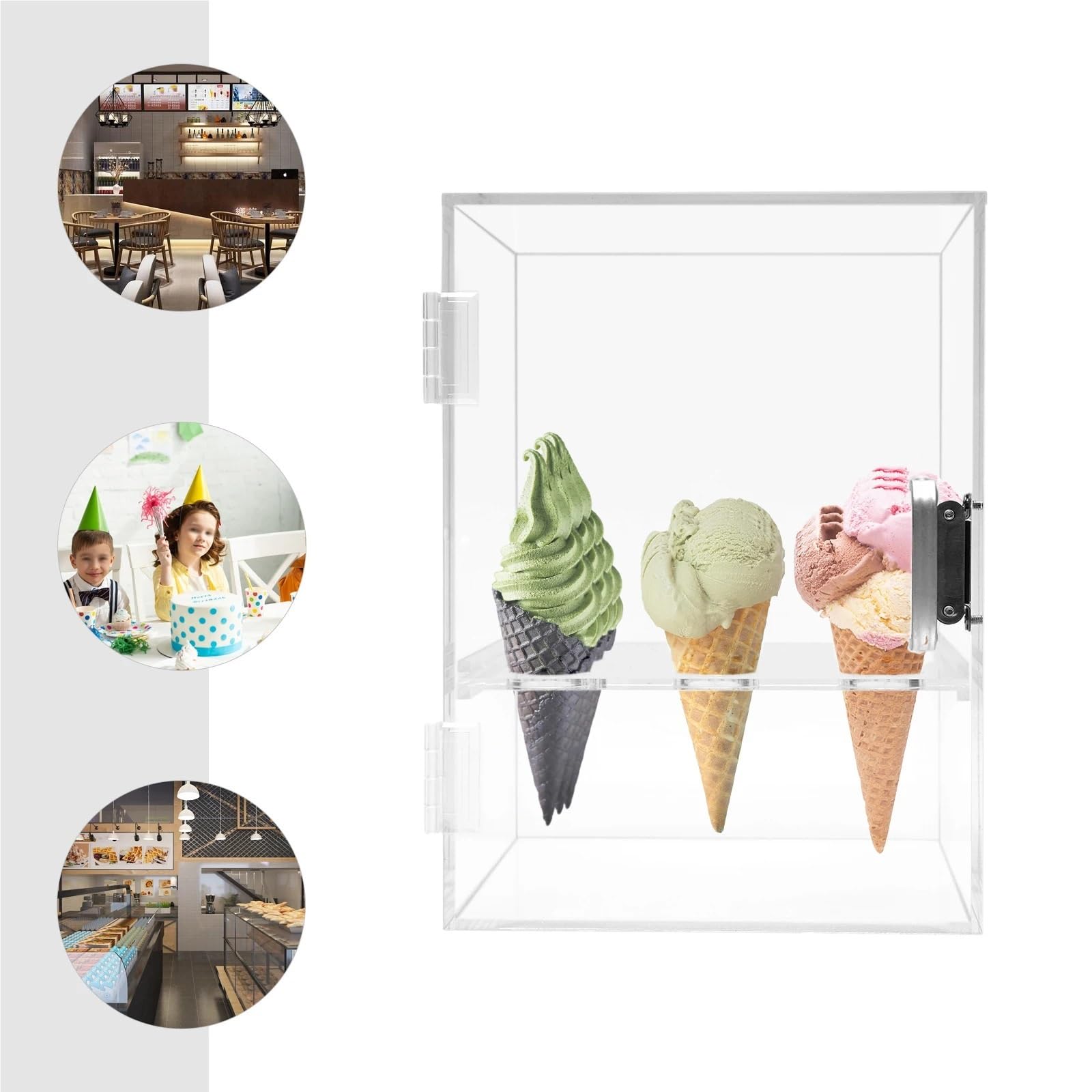 9 Löcher Transparente Eistüte Eierbrötchen Vitrine Zucker Waffeltüte Aufbewahrung Ständer Halter Box Für Geburtstagsparty