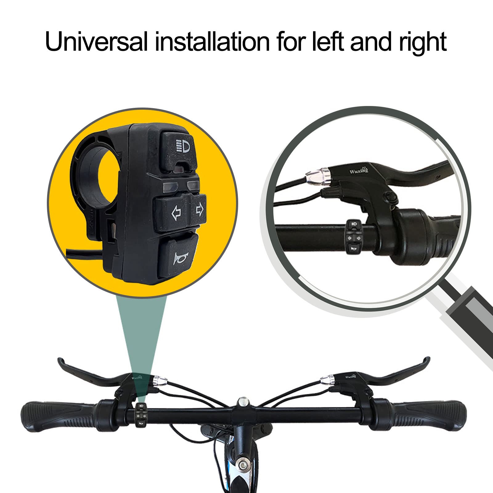 Kit 5 Pulsanti Interruttore Moto GY6 – Start, Luci, Clacson E Frecce – Ricambio Universale Impermeabile - 3