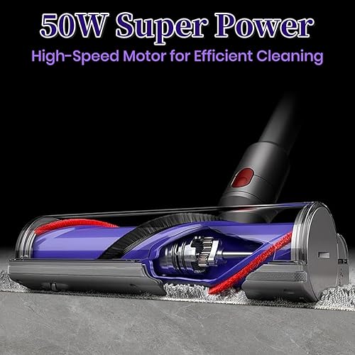 Miniatura 3 de Zylfexo Limpiador de cabezal de motor de liberación rápida compatible con Dyson V15 V11 V10 V8 V7 Aspiradoras inalámbricas Cabezal de trapeador