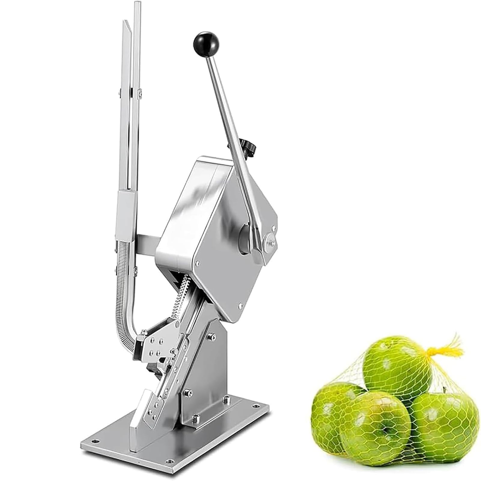 FBJAMZ Manual Sausage Clipper, U-Shape Tying Machine with 4000 Clips, Large Guide Rail for Casings 50-120mm