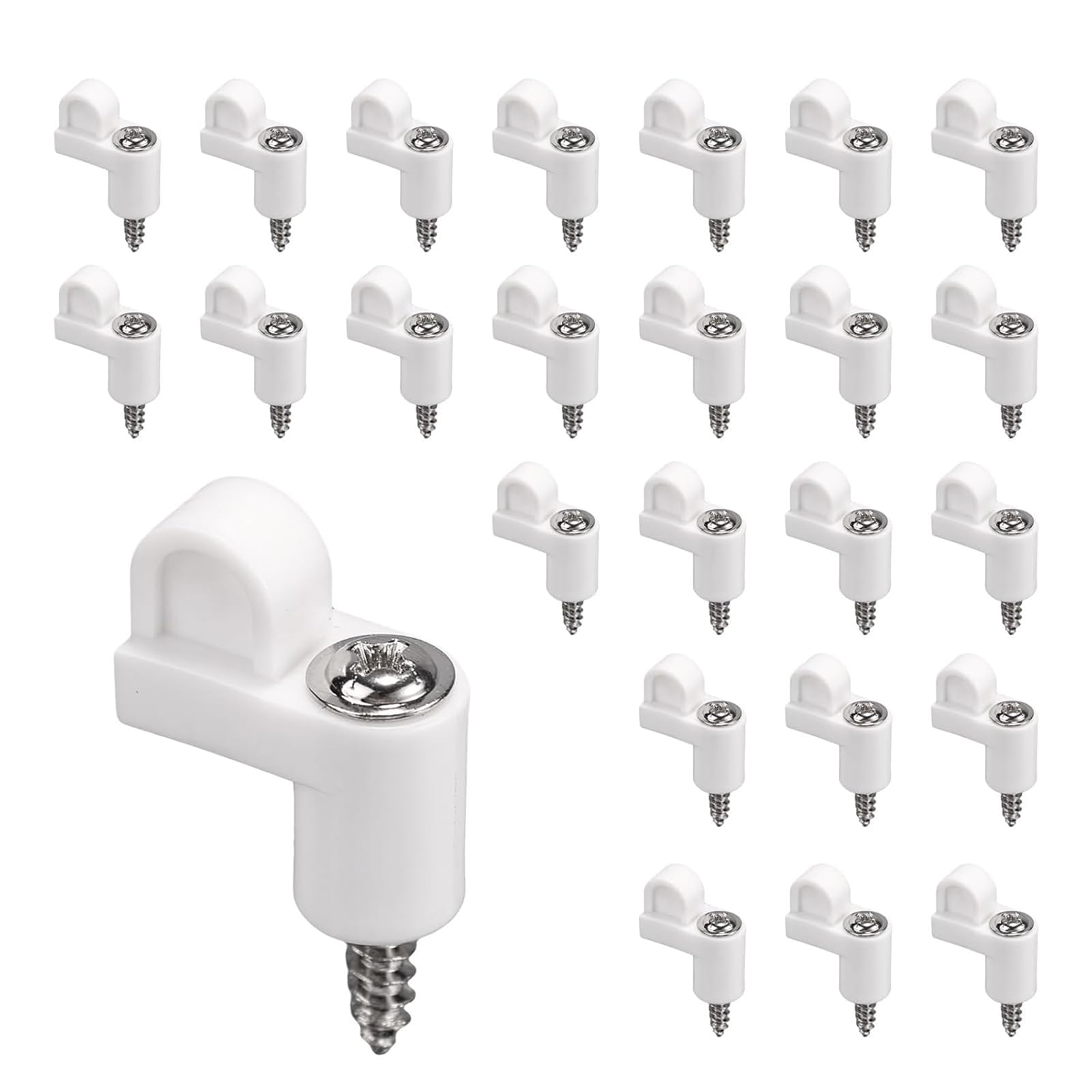 of 24 Strong Nylon Window Screen Clip & Metal Screws Strong Window Screen Fasteners for Secure Installation Heavy Duty Weatherproof Clips