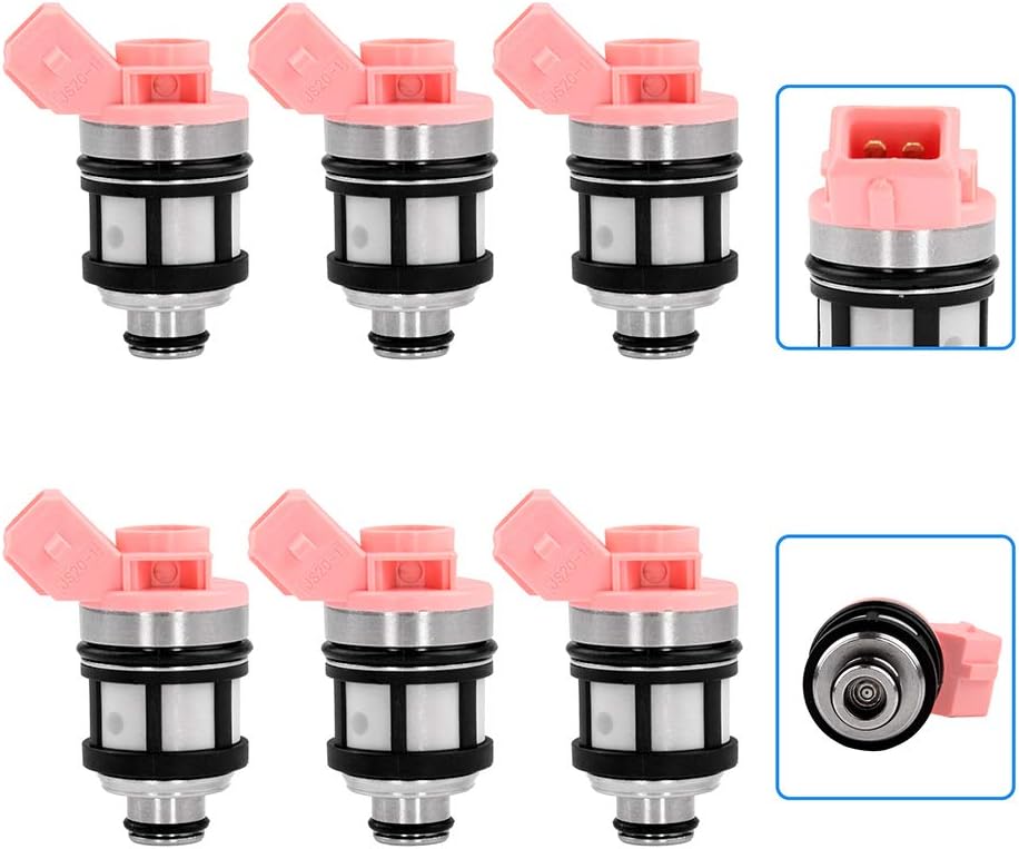 1 Hole 6Pcs Fuel Injector Replace 158-0459 SCITOO Automotive Engine Fuel Injector fit for 1993-1995 for Mercury for Villager,1990-1994 for Nissan for D21,1990-1995 for Nissan for Pathfinder
