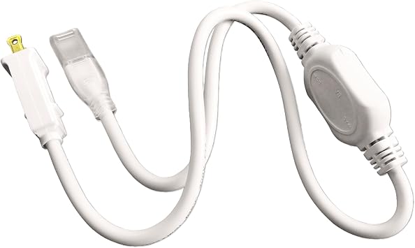 Power Cord for 120V SMD5050 LED Strip Light, for 164 Feet max Single Color Strips, Waterproof IP65, US Plug