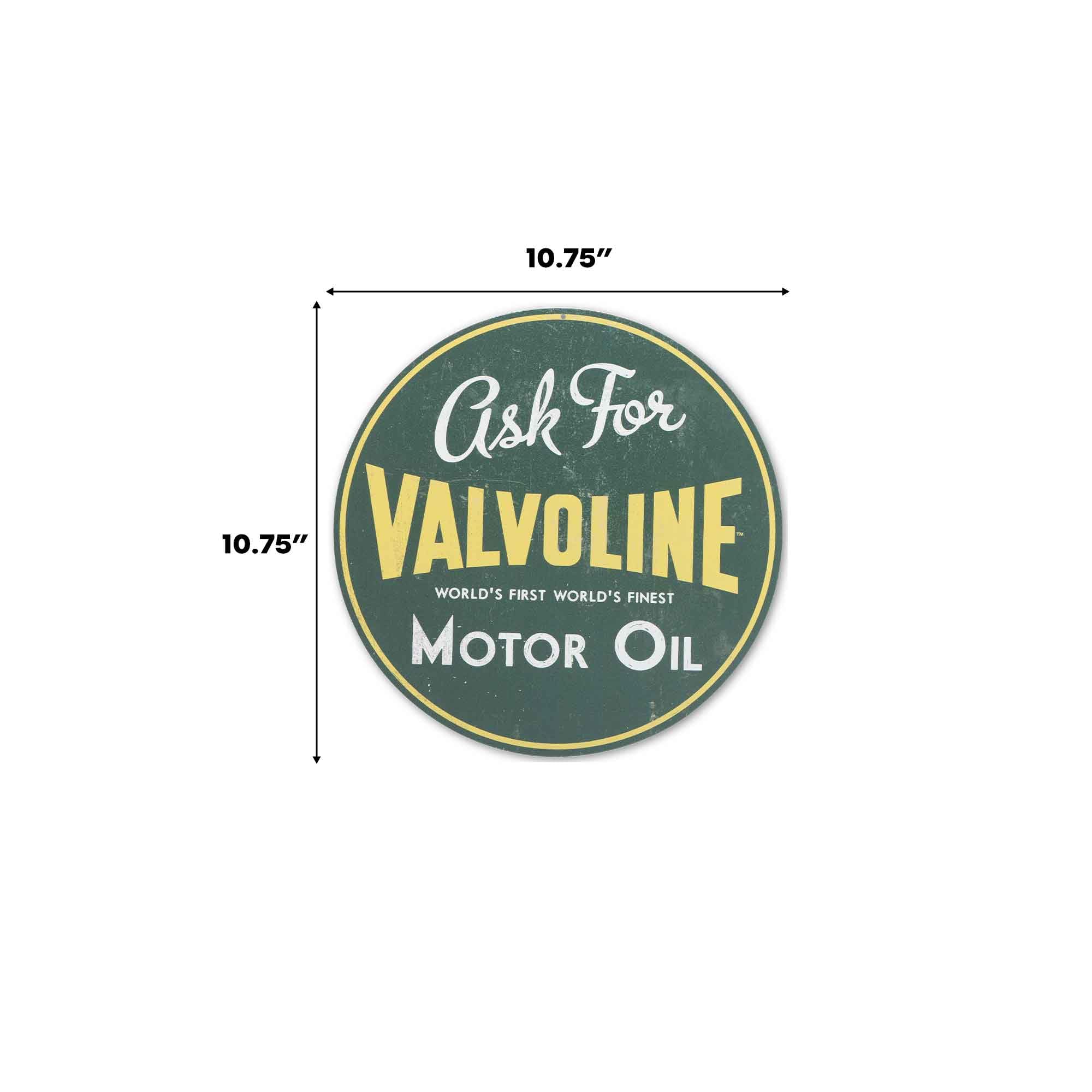 Amazon.com: Valvoline Motor Oil Round Metal Sign - Vintage