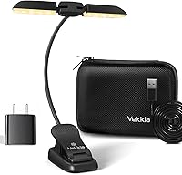 Vista 8 de Vekkia - Lámpara de lectura recargable con 14 LED para leer por la noche, luz de lectura para cuidar los ojos para libros en la cama, ajustable