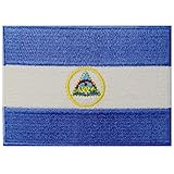 Nicaragua Flag Embroidered Patch Nicaraguan Iron On Sew On National Emblem