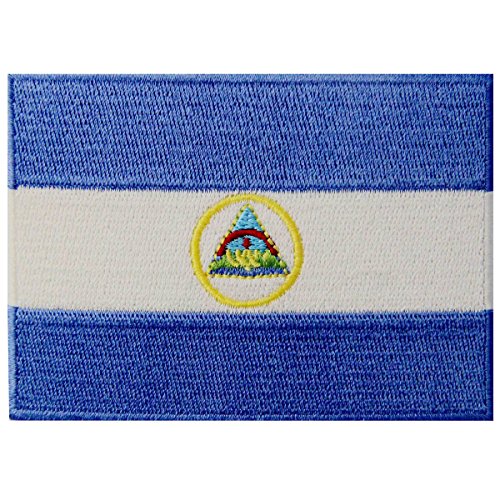 Nicaragua Flag Embroidered Patch Nicaraguan Iron On Sew On National Emblem