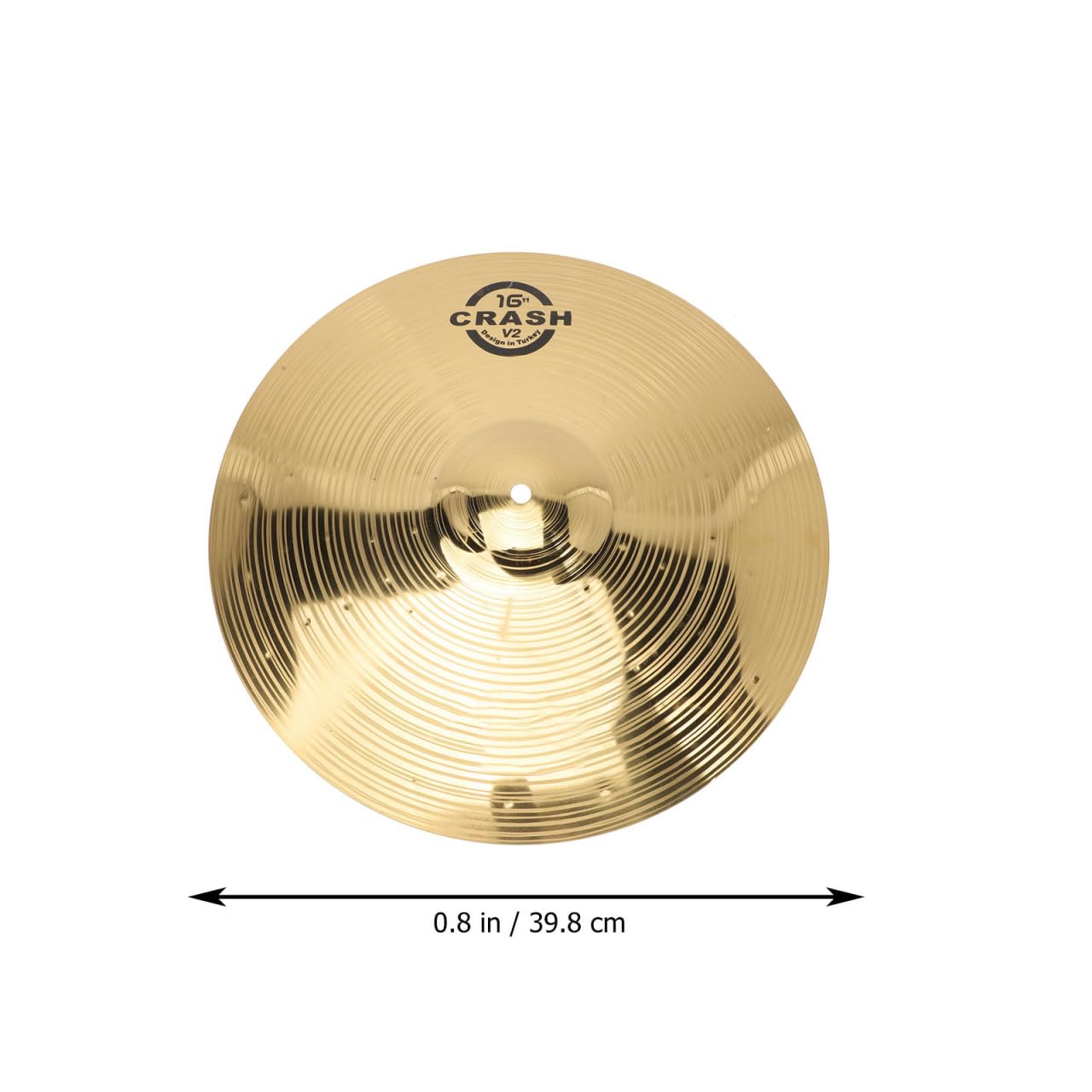 Vaguelly Crash Piatti in Ottone 40 cm Drum Set Piatti a Percussione per Principianti e Studenti