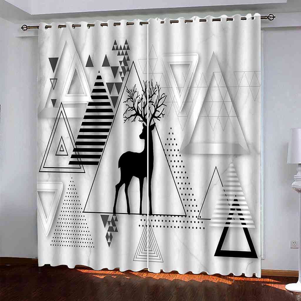 Rideaux isolants thermiques et phoniques 3D occultants pour chambre