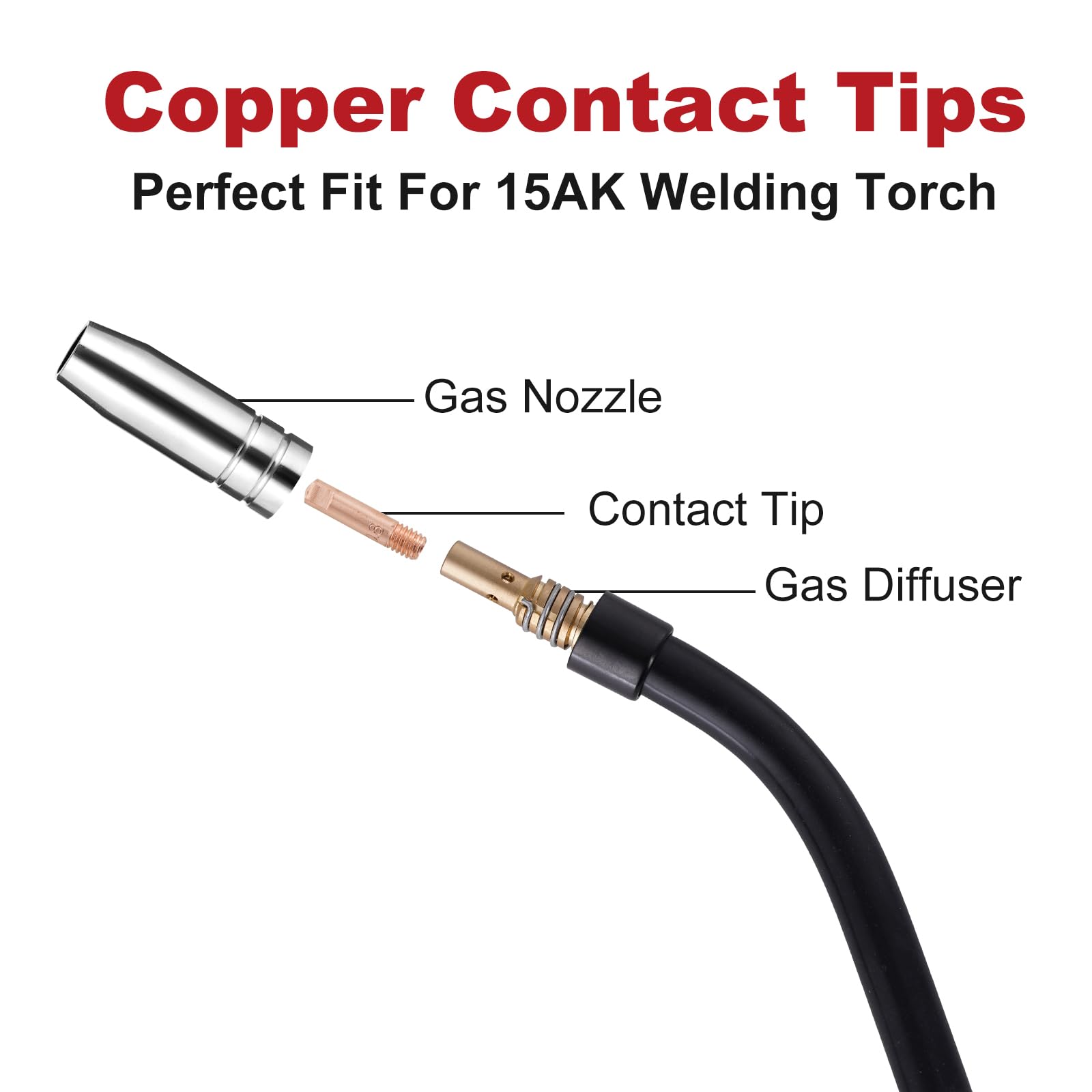 Paquete De Manguera Para Antorcha De Soldadura MIG/MAG MB 15/150 - Con Alma De Teflón, Ideal Para Aluminio