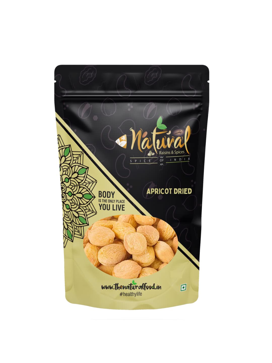 Apricot Dried (500 gm Premium Apricots with seed by The Natural Food)