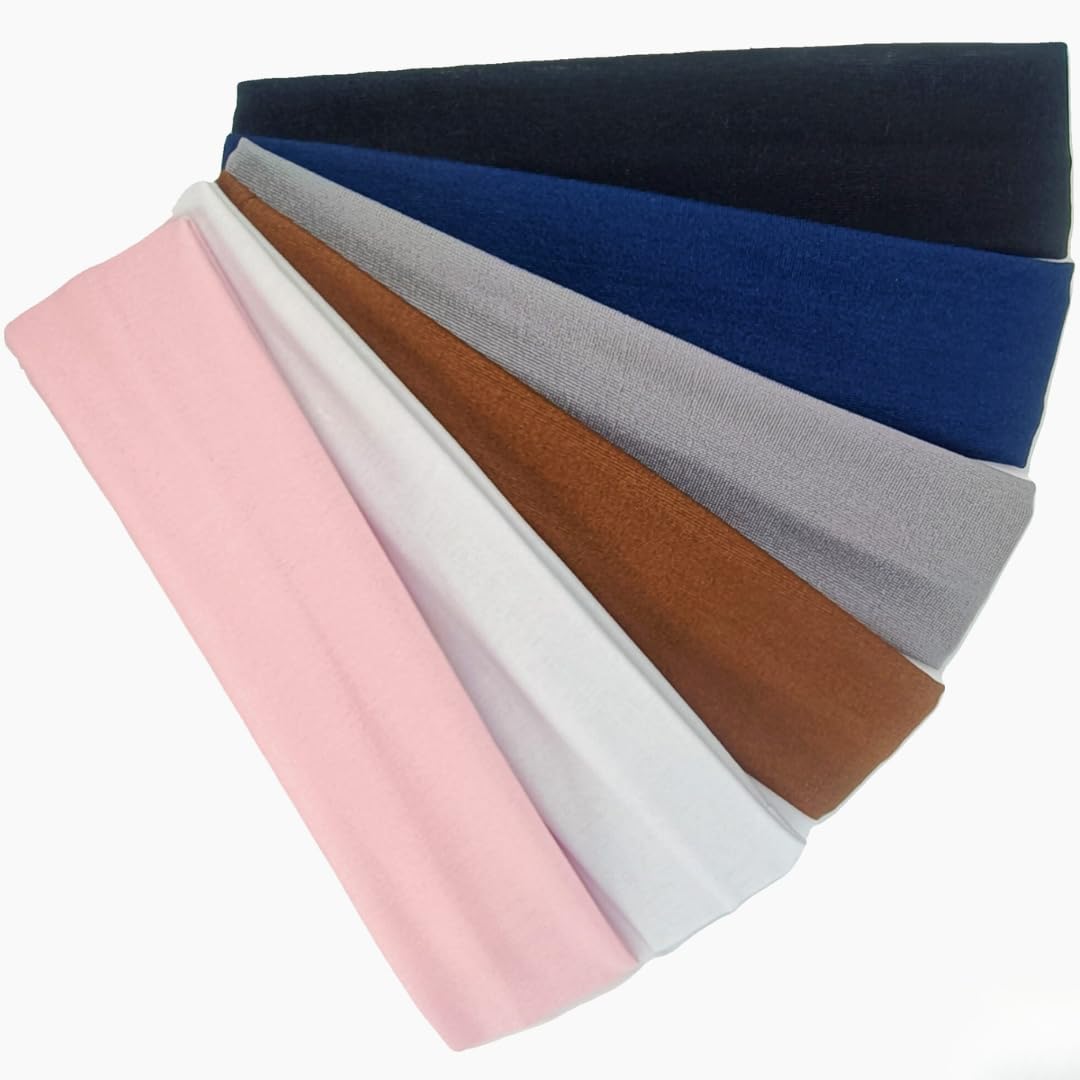 6 Cintas - Cinta de Pelo Deporte – Cinta de Pelo Mujer – Cinta de Pelo niña – Diadema Deportiva – Diadema Pelo – Elástica – Deporte Mujer – Yoga – Correr – Tenis – Fitness – Gimnasio – 6 Colores