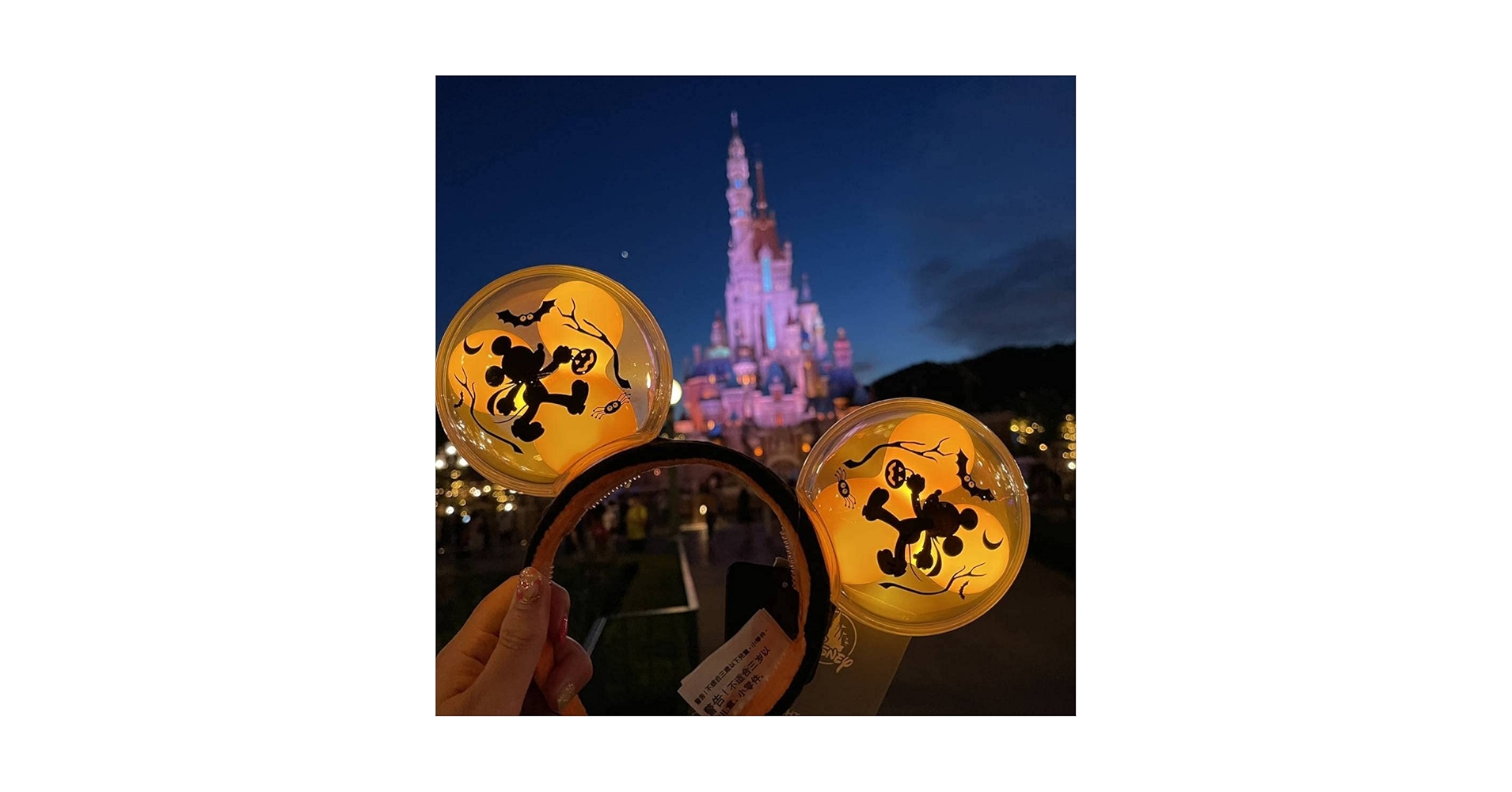 【日本未発売】ミッキー　ライトアップ　バルーン　カチューシャ Disney - 香港ディズニーランド バルーン ライトアップ