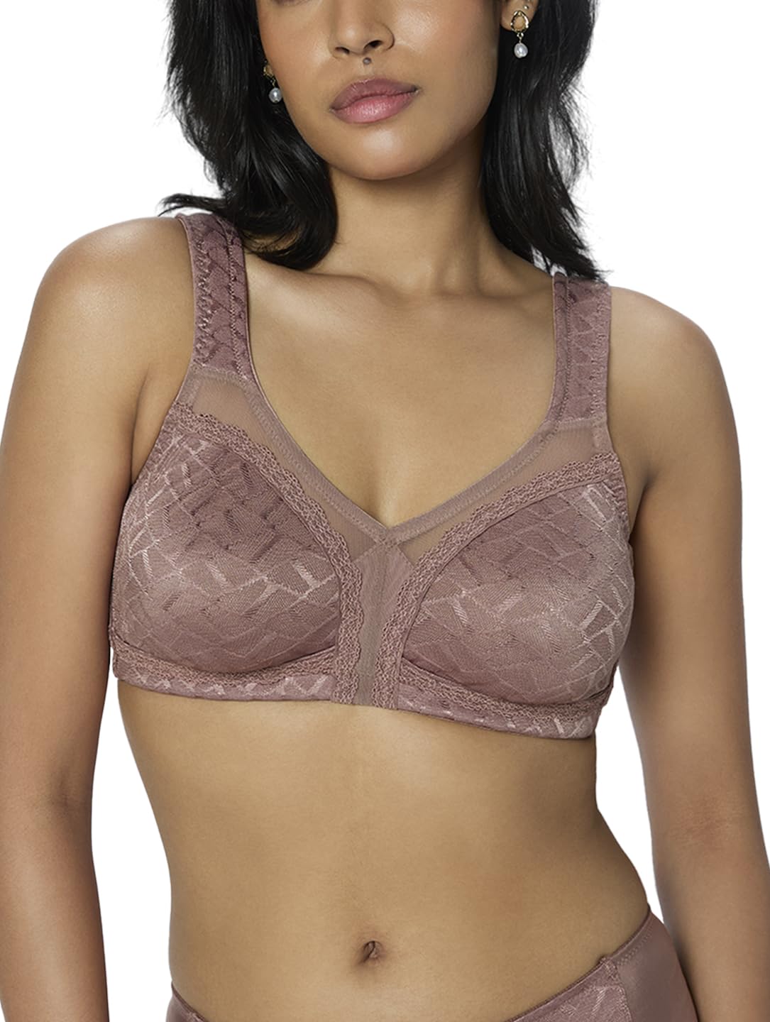 triumph Women's Polyester Wire Free Classic Full-Coverage Bra-picture-14