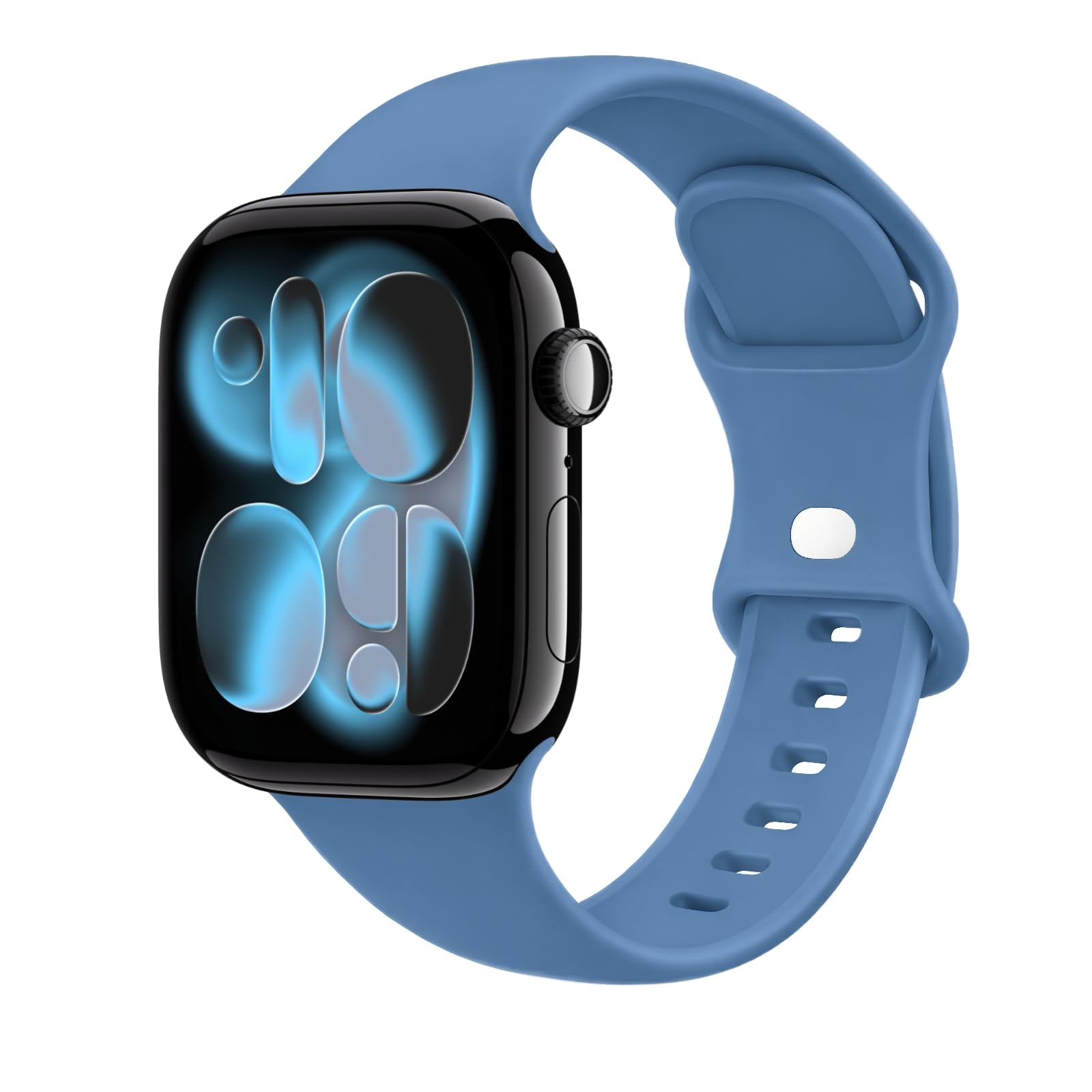 STG Sport Compatible avec Apple Watch 38 mm, 40 mm, 41 mm, 42 mm, 44 mm, 45 mm, 49 mm, silicone souple, fin et souple, compatible avec iWatch Ultra SE Series 8/7/6/5/4/3/2/1