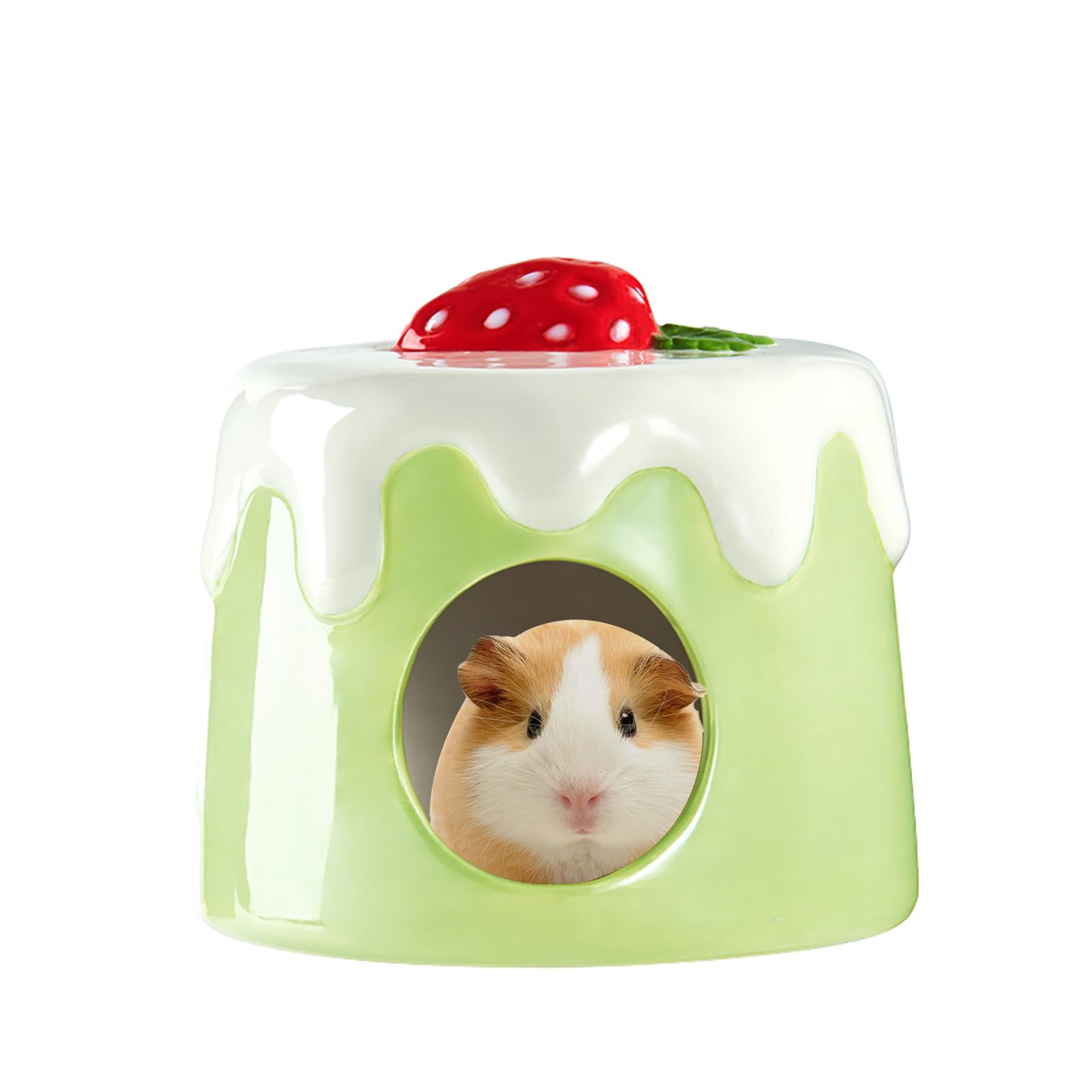 Amazon.co.jp: ケーキ ハムスター ハウス 夏 ハムスター ハウス 陶器