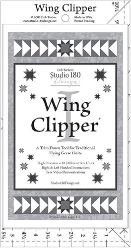 Wing Clipper quilting tool, trim down tool for Flying Geese Units