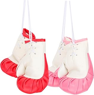 INOOMP 2 Pairs Boxing Mini Boxing Gloves Baby Keepsake Baby Decorations Baby Boxing Gloves Holiday Ornaments Boxing Gloves Decor Miniature Punching Glove Mini Boxing Gloves Pink Toddler