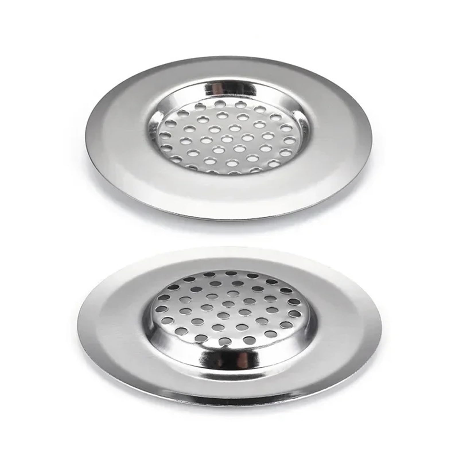 Sink Strainer Waste 2pcs Stainless Steel Sink Mesh Filter