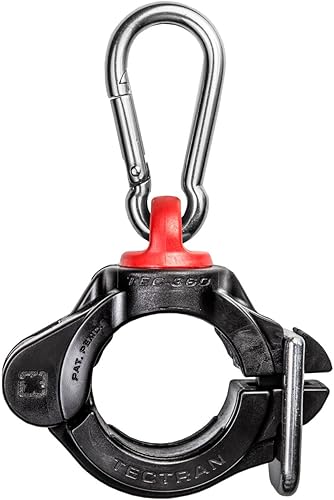 Tectran Abrazadera AirPower Line TEC-360 3 en 1  Giratorio de 360  Clip de acero inoxidable  Negro  Tectran 9890ST360