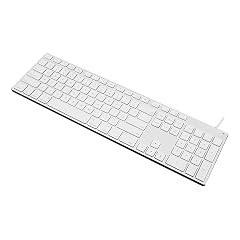 USB Keyboard Comfortable Quiet Keys Aluminum Alloy Belongs to USB Cable Office Keyboard Durable Ultra-Slim Wired Computer Keyboard