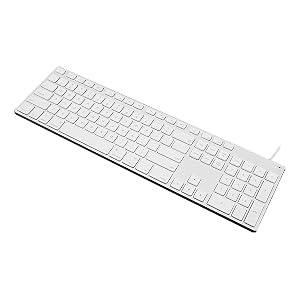 USB Keyboard Comfortable Quiet Keys Aluminum Alloy Belongs to USB Cable Office Keyboard Durable Ultra-Slim Wired Computer Keyboard