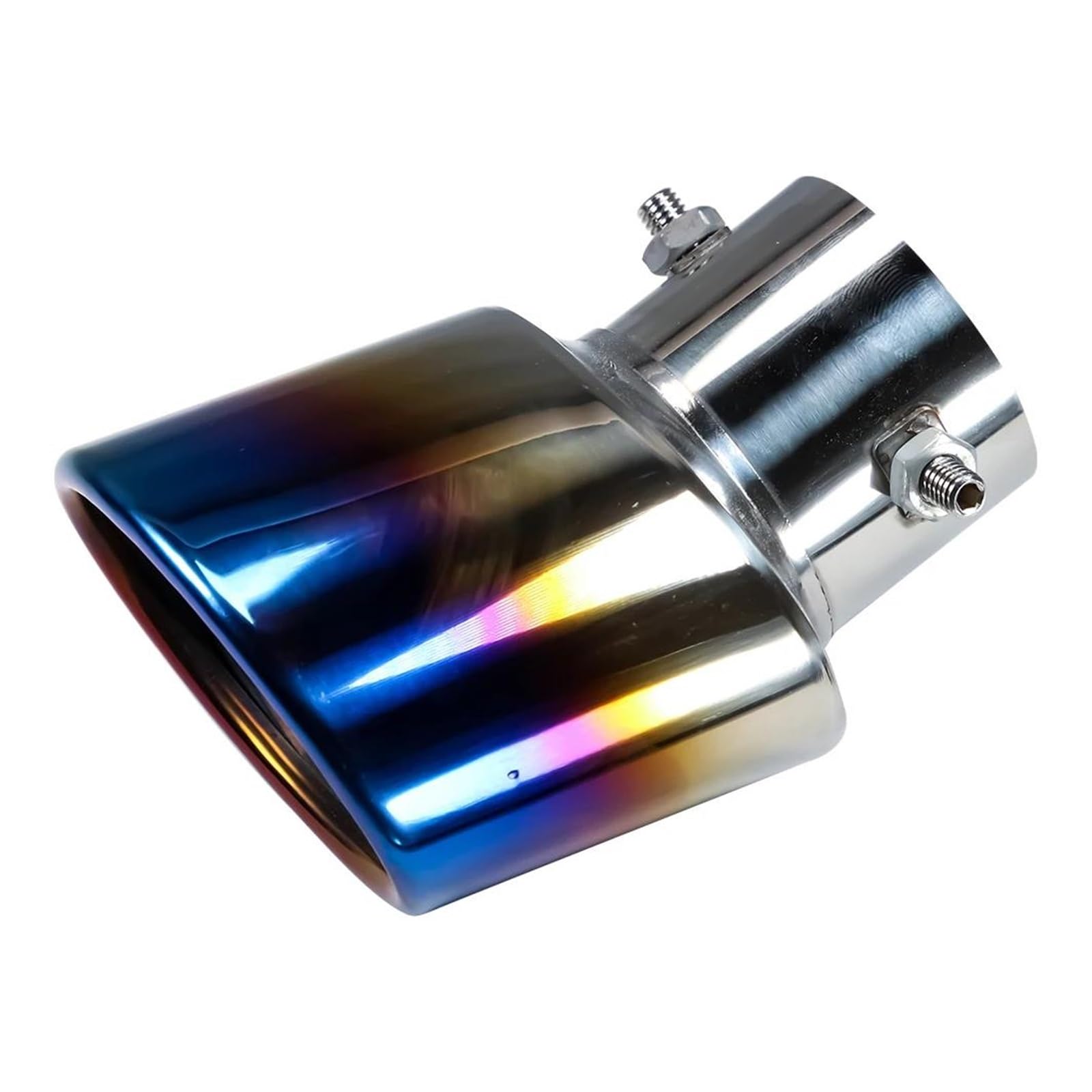 Tubo Flexible Escape Punta Escape Coche Acero Inoxidable 2,5 "63 Mm Tubo Escape Coche Universal Modificación Tubo Cola Garganta Puntas Escape Cromadas Coche Escape