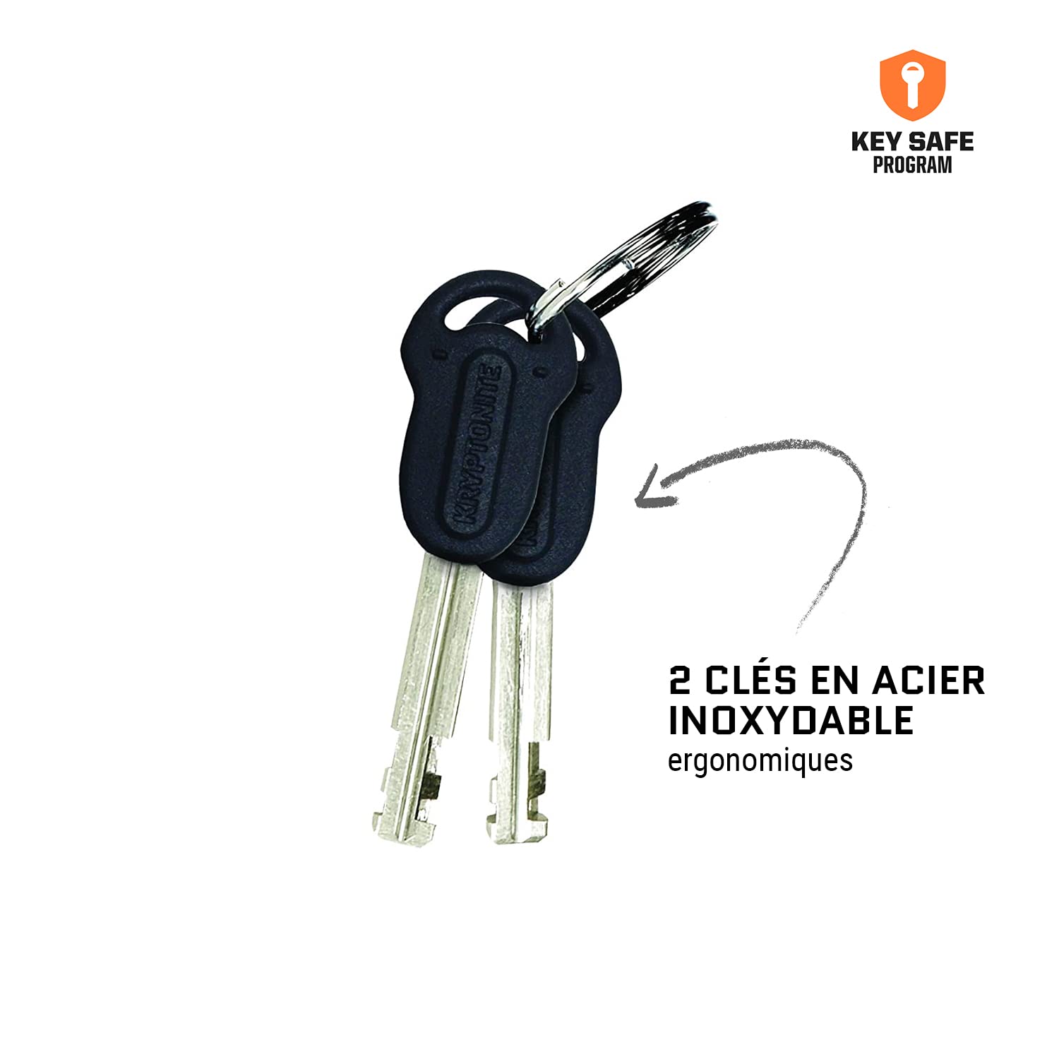 Kryptonite Keeper Standard Antivol U avec Câble flexible et Support, Anse Acier trempé 12 mm avec Revêtement Vinyle, Niveau Sécurité 5/10, pour Vélos, 1,09 kg, 10,2 x 20,3 cm