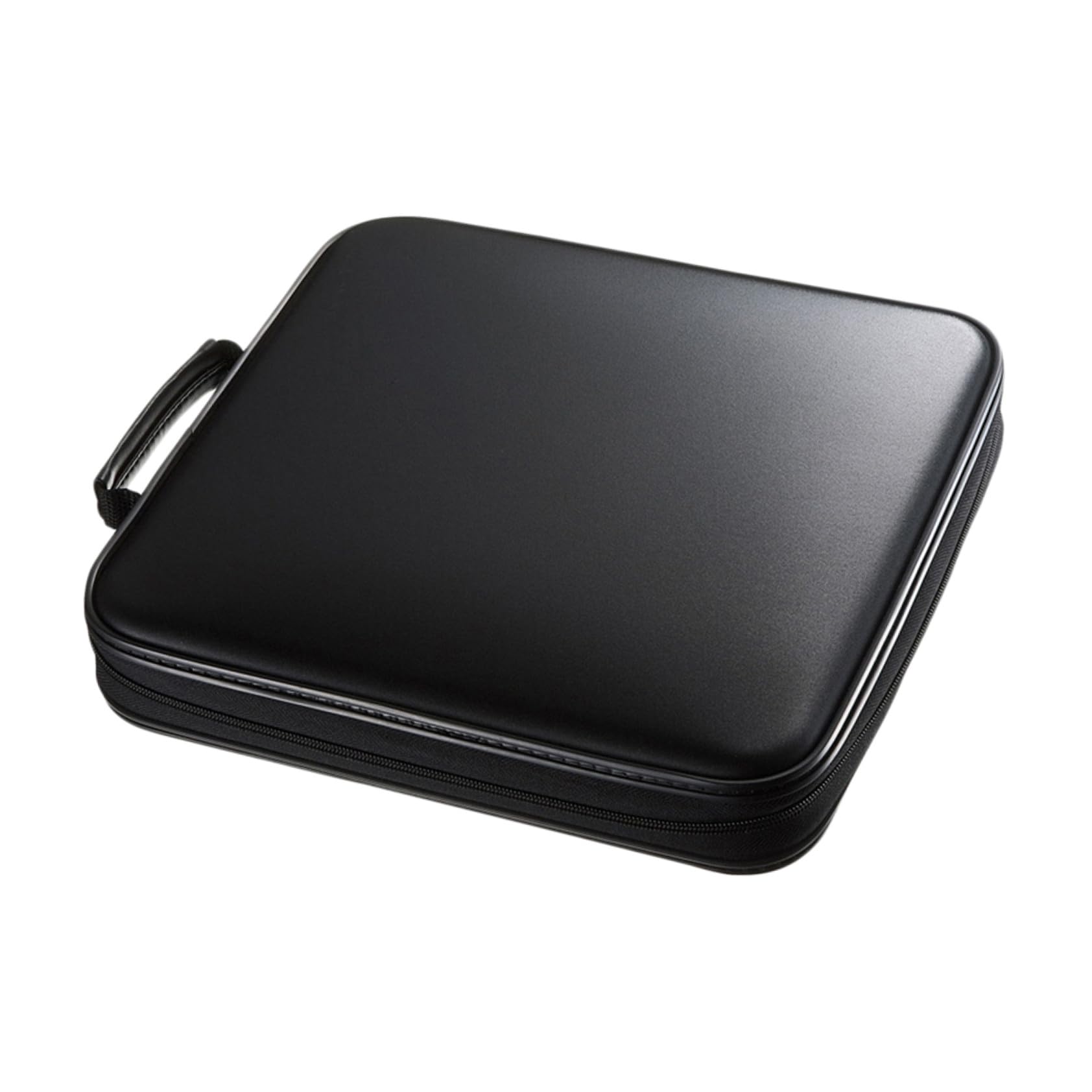 Veemoon Custodia per CD e Dvd da 160 Slot Design a V Organizer Porta CD Nero Bordi Rinforzati Custodia Leggera Salvaspazio per Protezione Dischi per Collezioni Musicali e Film