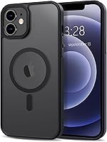 Vista 200 de Anuck - Funda magnética para iPhone 11 compatible con MagSafe, carcasa trasera mate translúcida dura, borde de TPU, delgada, resistente a impactos