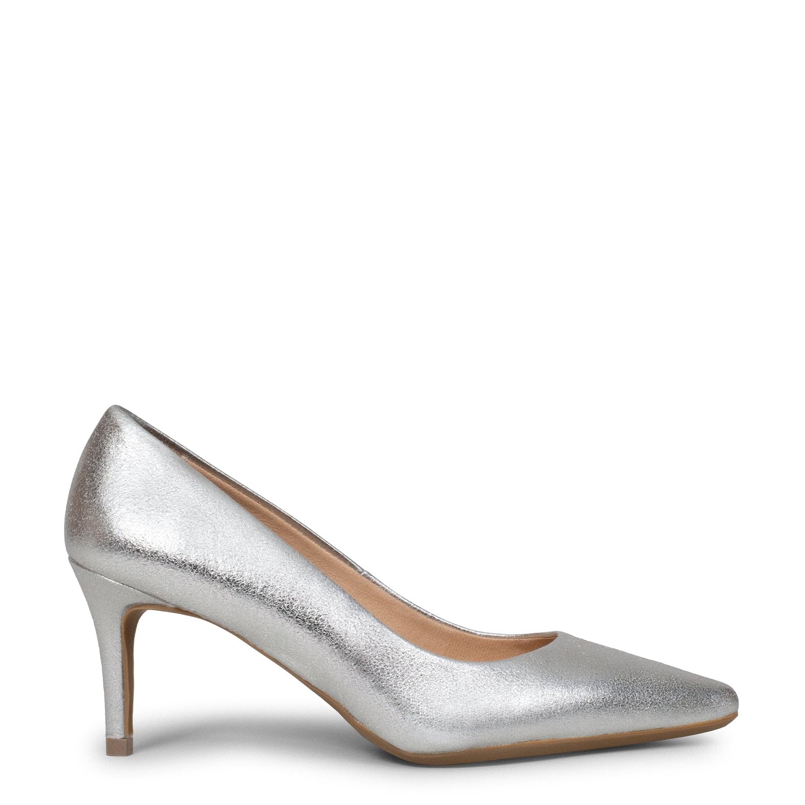 miMaO. Zapatos de tacón Fino de Piel Metalizada con Plantilla de Gel. Diseñado y Fabricado en España