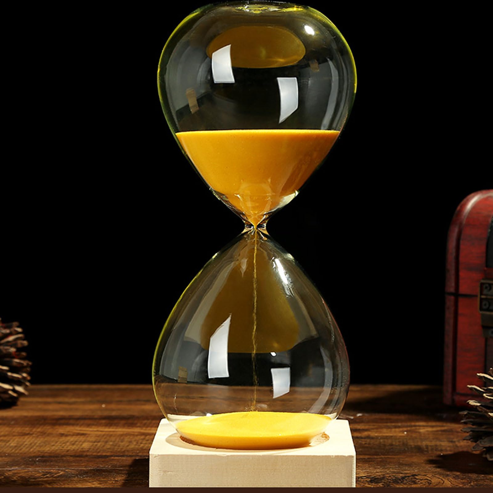Sanduhr Glas Timer,GroßE Sanduhr 60 Minuten,Regenbogen Glas Deko Sanduhren,Gestion Du Temps,Ornement Sand Timer,Home Decor Spielzeug,FüR Kinder Schule,Home,BüRos Zeitmanagement