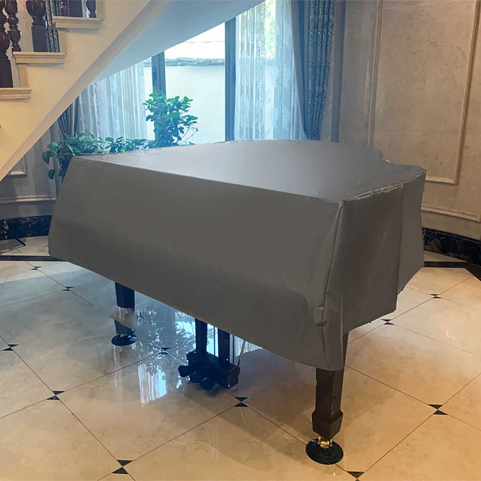 LekLai Okładka Fortepianu Prosta Okładka Pełna Okładka Pianina Osłona Przeciwpyłowa Okładka Fortepianu Fortepian Okładka Fortepianu Dekoracyjna Osłona Pyłoszczelna Okładka Pianina
