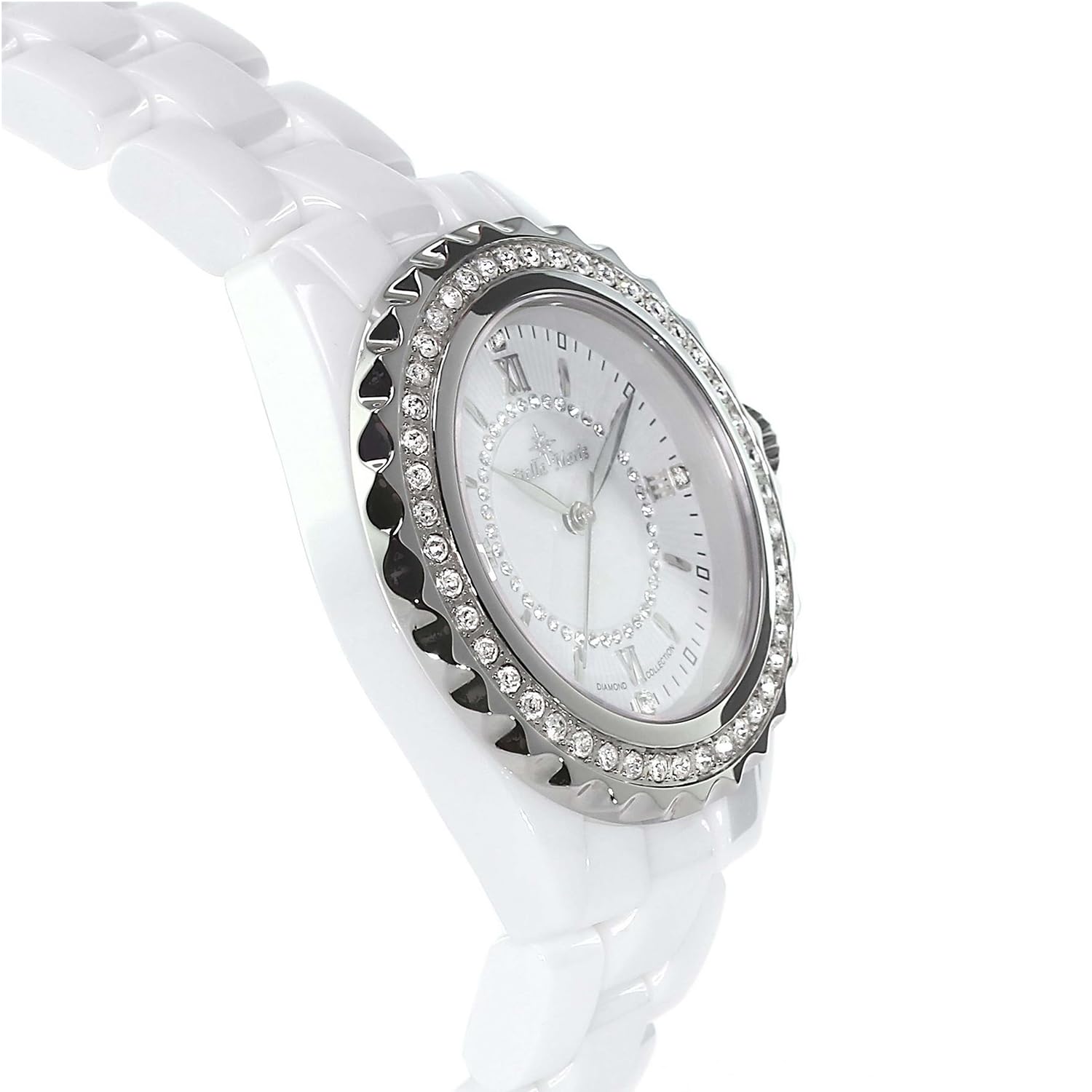 Stella Maris - STM15F1 - Orologio da donna Analogico al quarzo Quadrante bianco Cinturino in ceramica Bianca