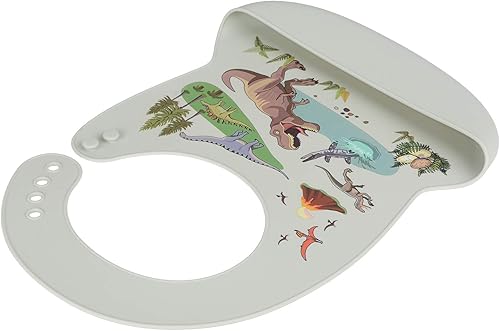 Miniatura 3 de Lofca - Babero de silicona para bebés y niños pequeños sin BPA impermeable cómodo y suave dinosaurio Dinosaur, azul, Beige, Ocean, Petdog, Space,