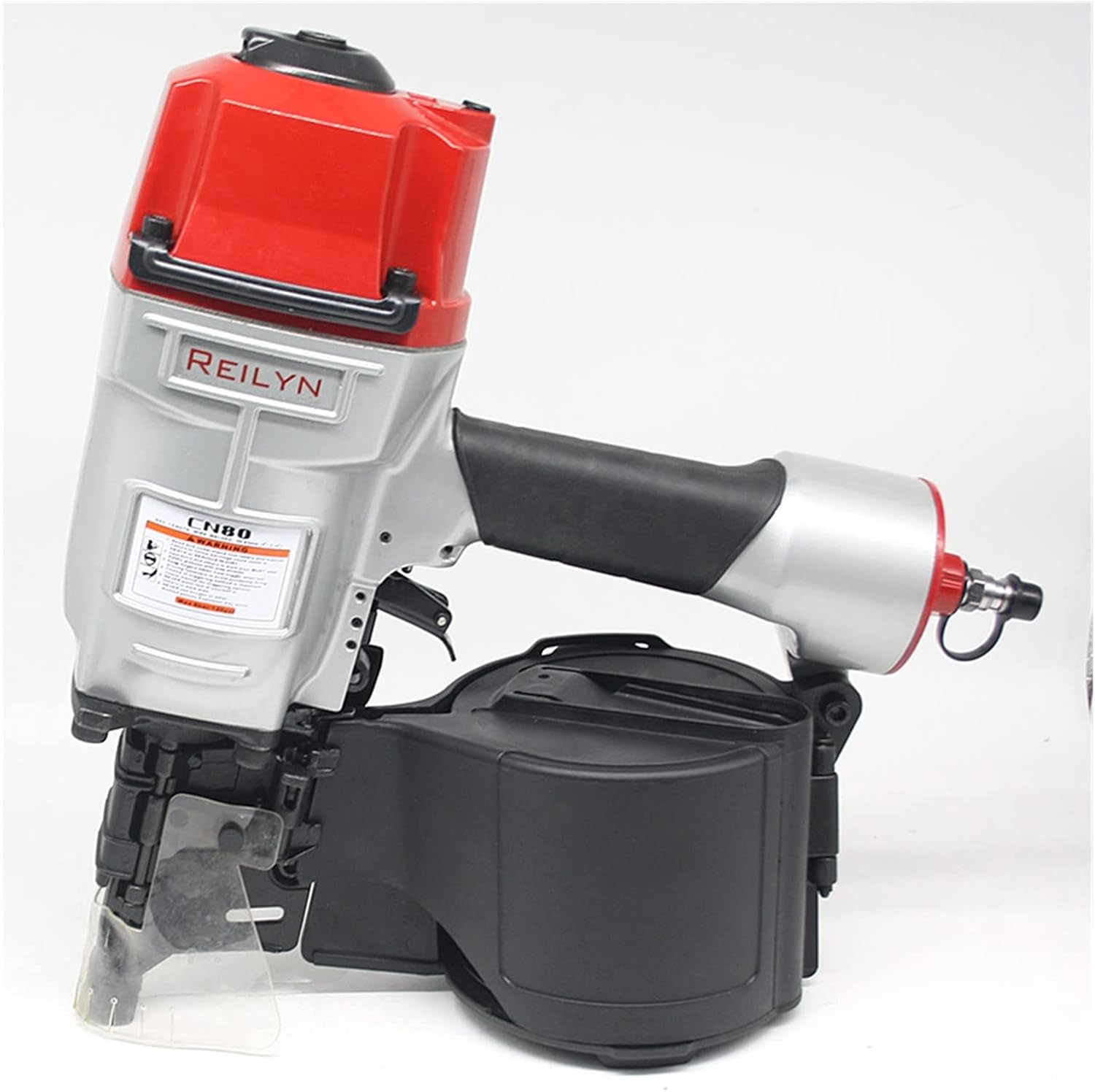 Air Hammer Reilyn Pallet Coil Nailer CN55 CN70 CN80 Pneumatic Air Nailer for Wood Working Furniture roof sheating Tool Air Nailer Tools (Color : CN80)