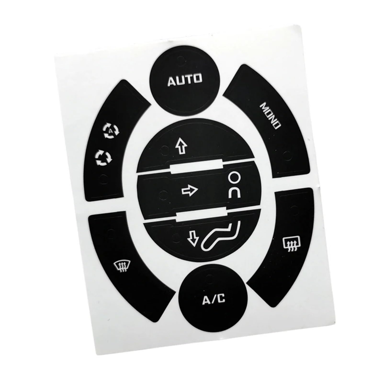 Dash Button Stickers Compatible with 308 for 3008 for 5008 1 Pcs Car Button Repair Sticker Climate Buttons Decals