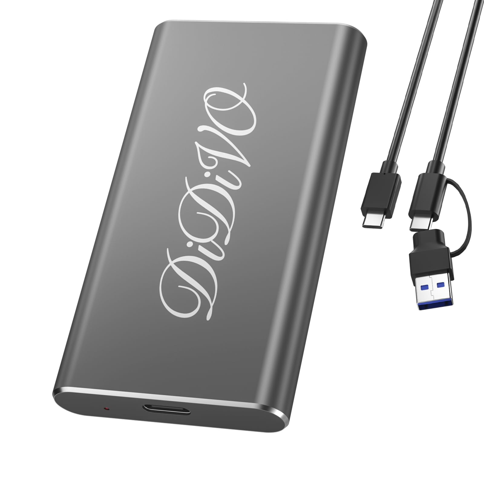 w224 DiDiVO 外付けSSD 2TB、最大460MB/s 小型軽量 Amazon | DIDIVO 外付けSSD 2TB、最大460MB/s・USB-C/A 2 in 1ケーブル