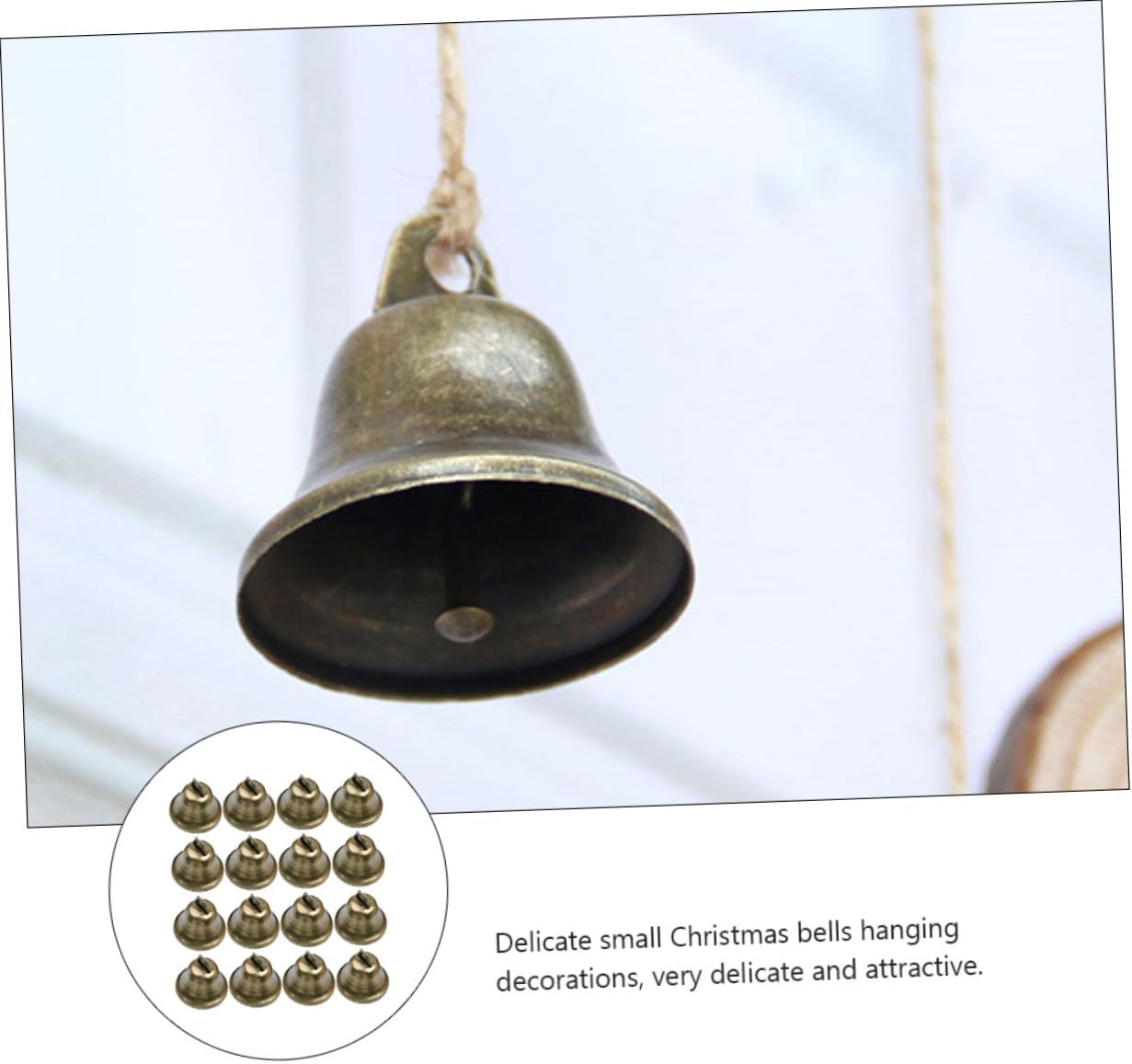 LALAFINA 48pcs Christmas Bells Craft Bells for Tree Dog Collar Accessory Jingle Home Decorations