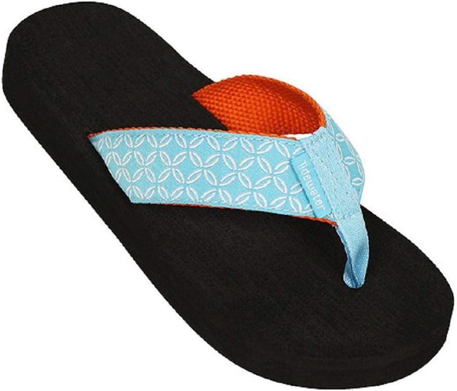 Tidewater Women's Blue Buoy Sandals Blue/White/Orange 8