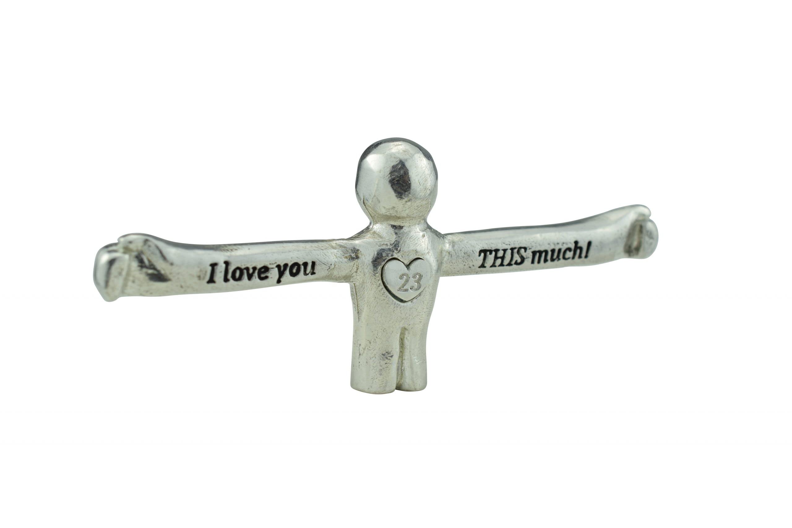 Pirantin I Love You This Much Figure - 23Rd Anniversary Unique Gift For Husband Or Wife (Ilytm23)